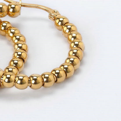 Ball Statement Hoop Earrings