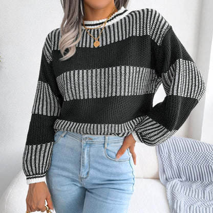 Emery Striped Knit Pullover