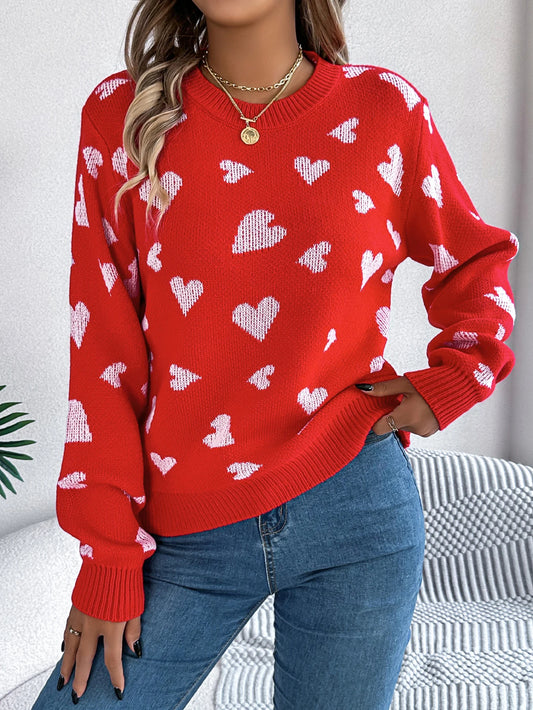 Luna Heart Knit Pullover