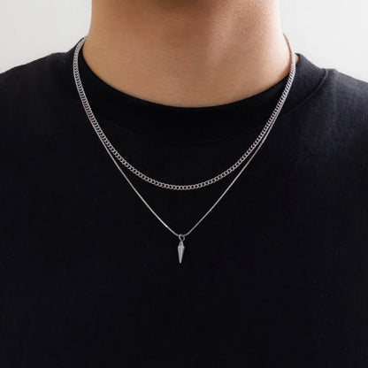 Damon Rivet Pendant Necklace