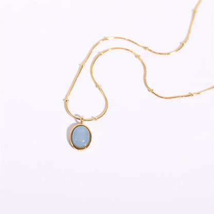 Azure Mirage Pendant Necklace