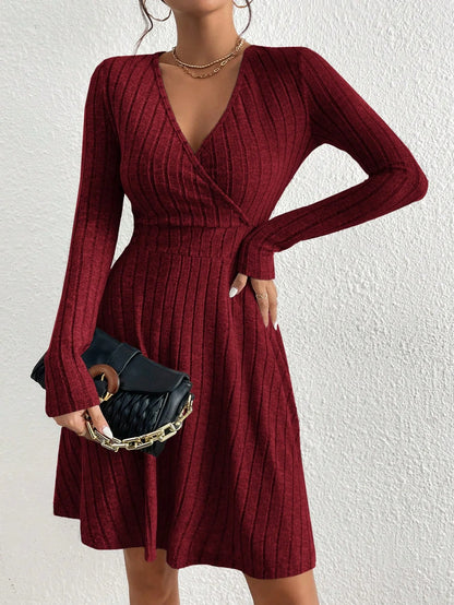 Amara Knit Wrap Dress