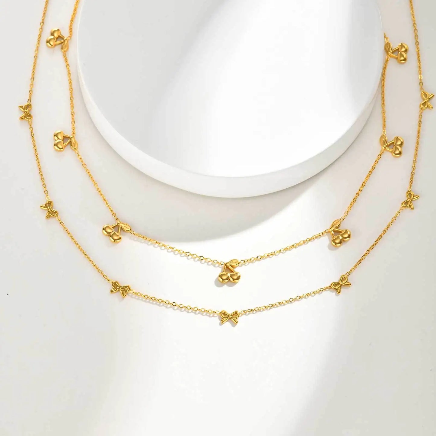Nora Cherry Gold Necklace