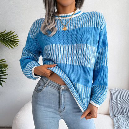 Emery Striped Knit Pullover