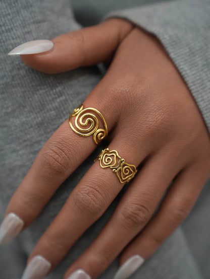 Nora Spiral Open Ring