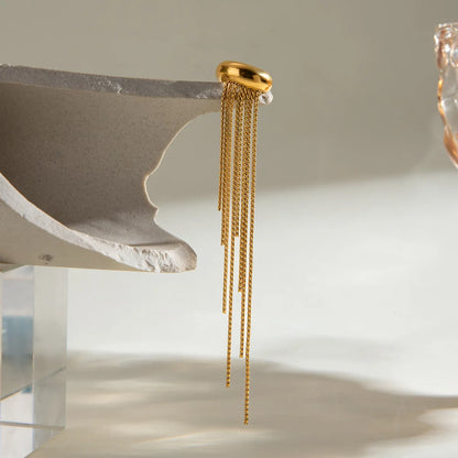 Calla Gold Tassel Clip