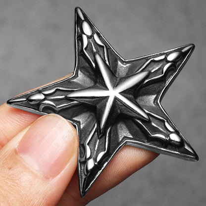 Star Pendant Stainless Steel Necklace