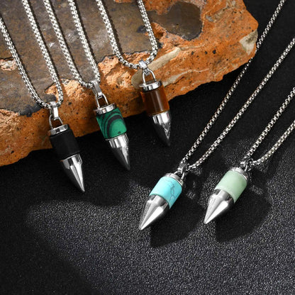 Titan Stone Bullet Necklace
