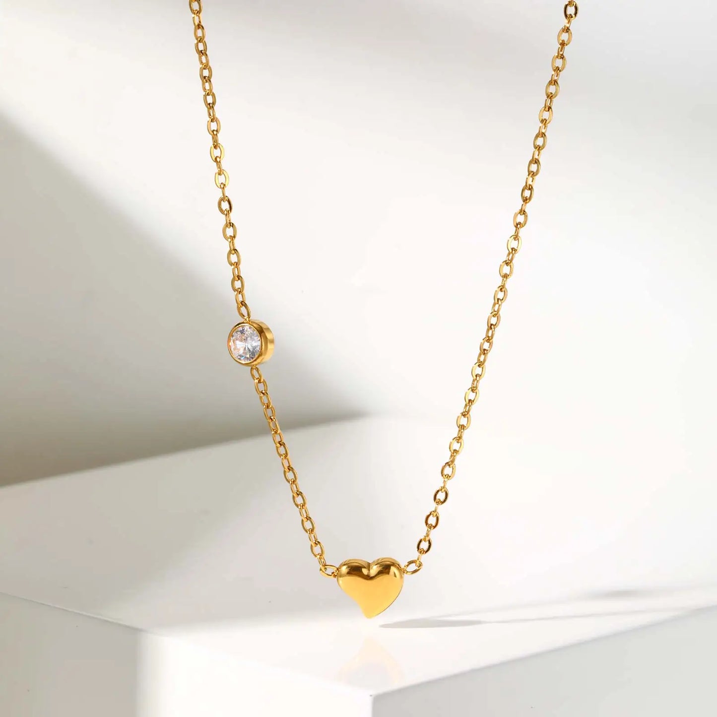 Ivy Heart Layered Necklace