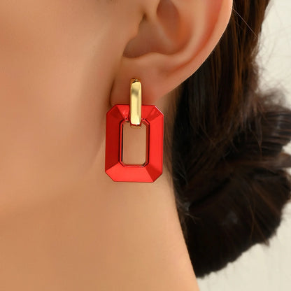Lora Geometric Acrylic Earrings