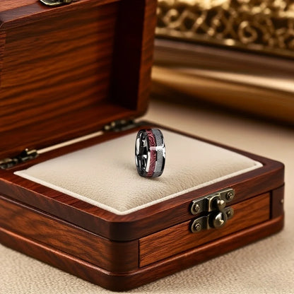 Agate Stone Wedding Band