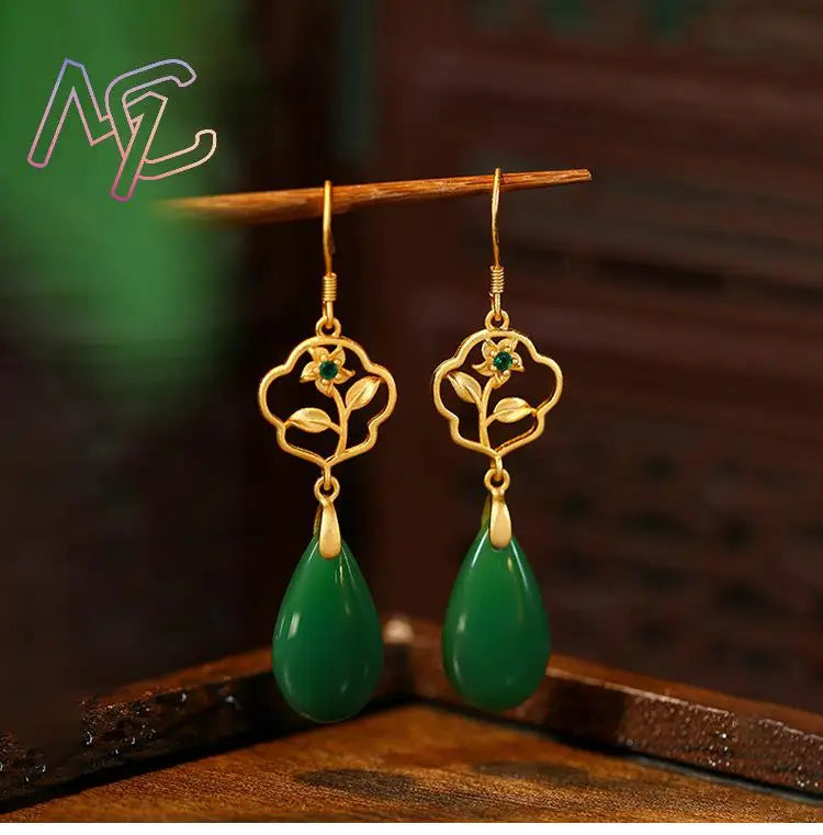 Golden Teardrop Elegance