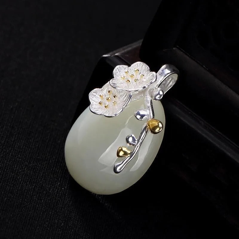 Cherry Blossom Water Drop Necklace
