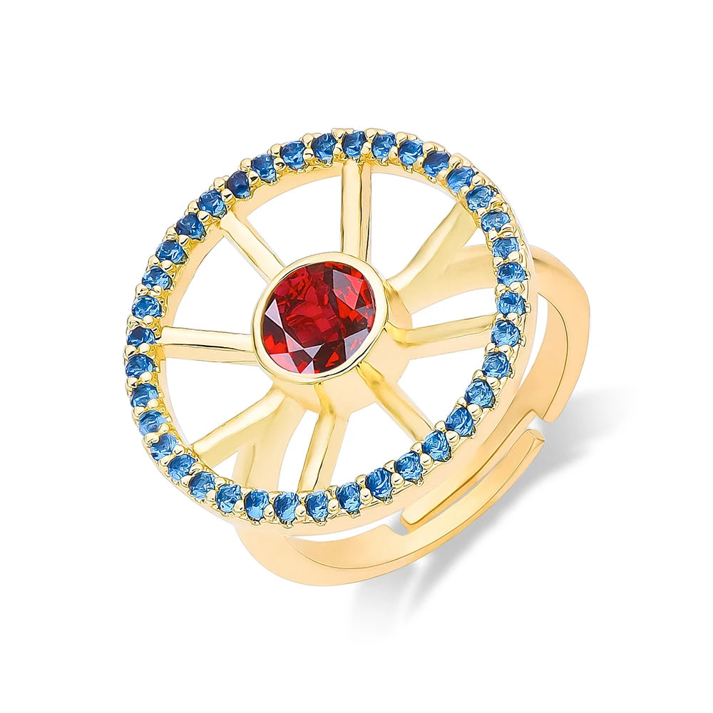 Mermaid Crystal Cocktail Ring