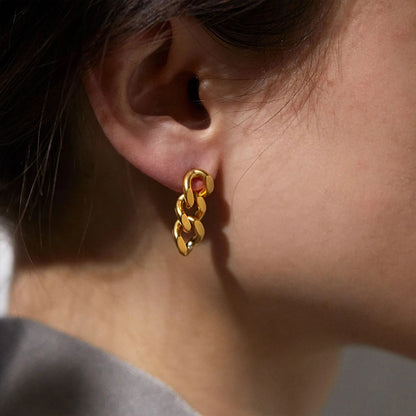 Aveline Chain-Link Hoops