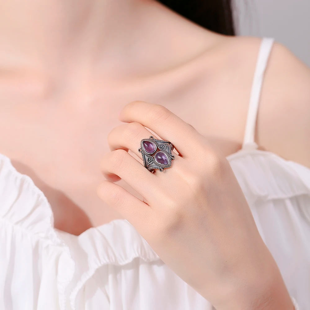 Celestine Gemstone Ring