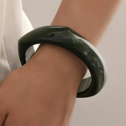Boho Resin Wide Bangles