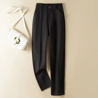 Alina Herringbone Wool Pants