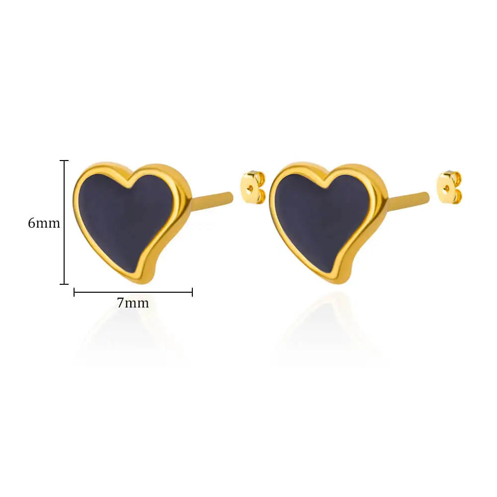 Vela Heart Studs