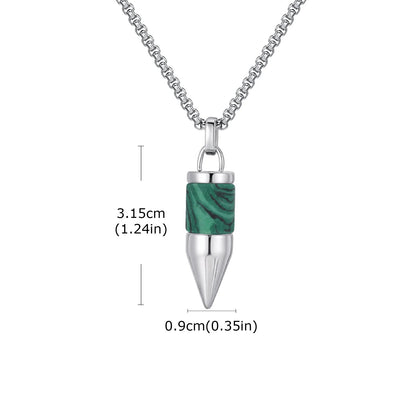 Titan Stone Bullet Necklace