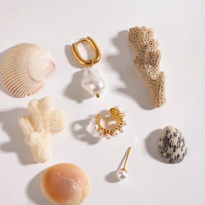 Celestial Pearl Earring Set