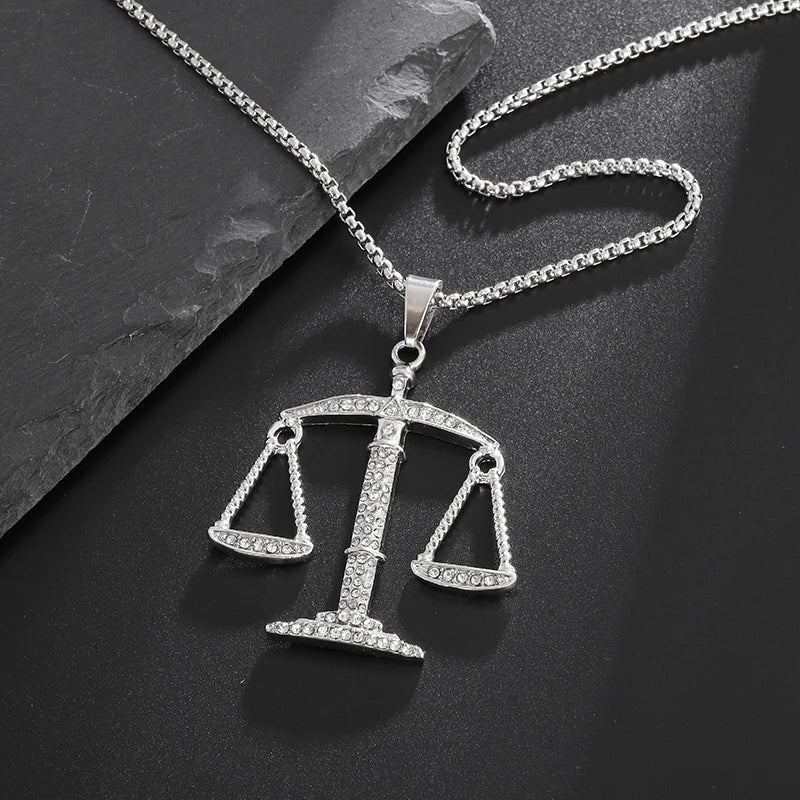 Justice Scales Pendant Necklace