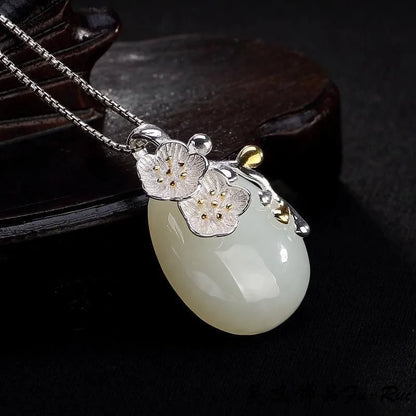 Cherry Blossom Water Drop Necklace