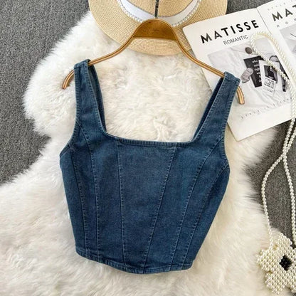 Kaia Denim Corset Top