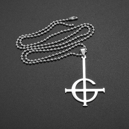 Geometric Pattern Pendant Necklace