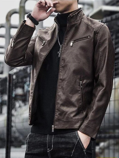 Damon Leather Street Jacket