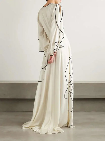 Yeezzi Floral Evening Gown