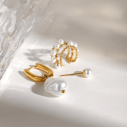 Celestial Pearl Earring Set