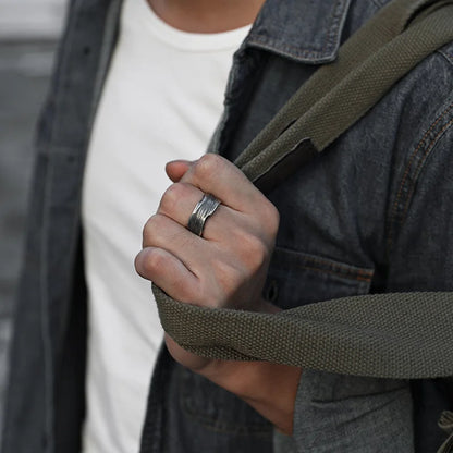 Punk Traces Strip Ring