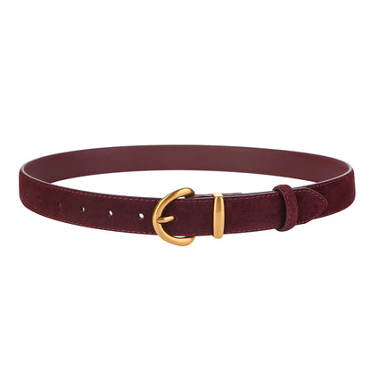 Sienna Suede Leather Belt