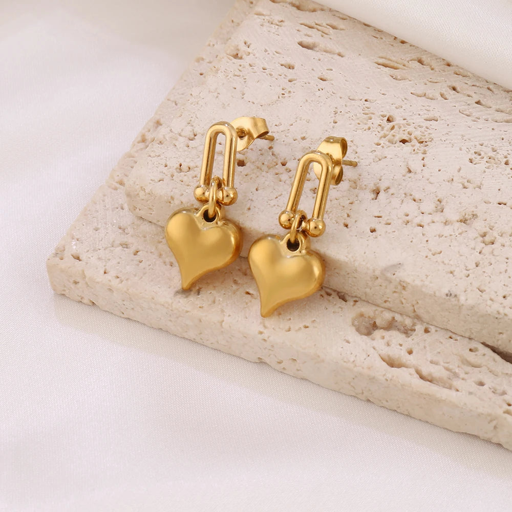 U-Heart Studs