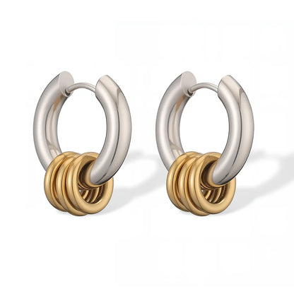 Classic Steel Hoop Earrings