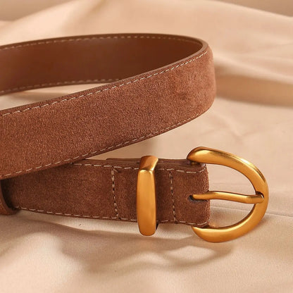 Sienna Suede Leather Belt