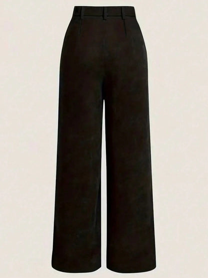 Nora Velvet Straight Pants