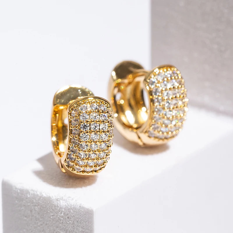 Sophie Zircon Hoop Earrings