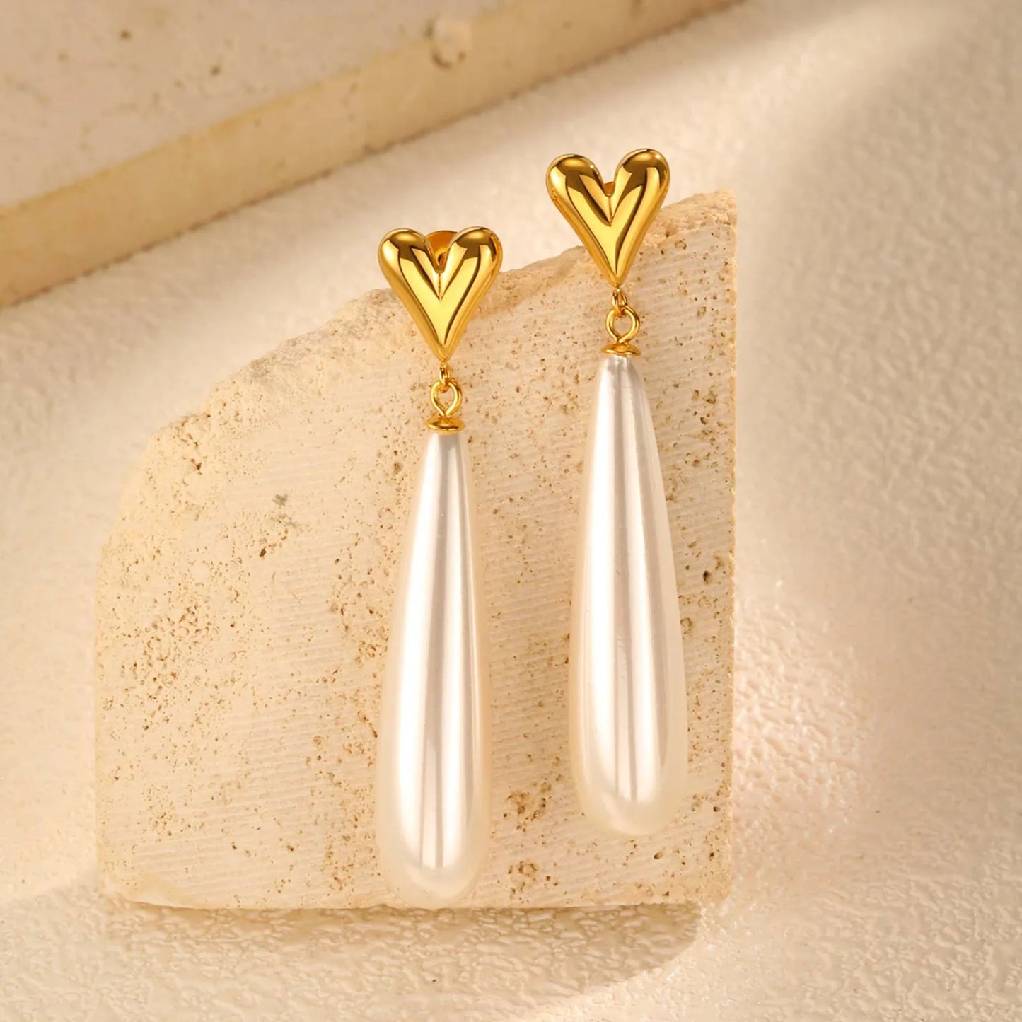 Chili Heart Drop Earrings