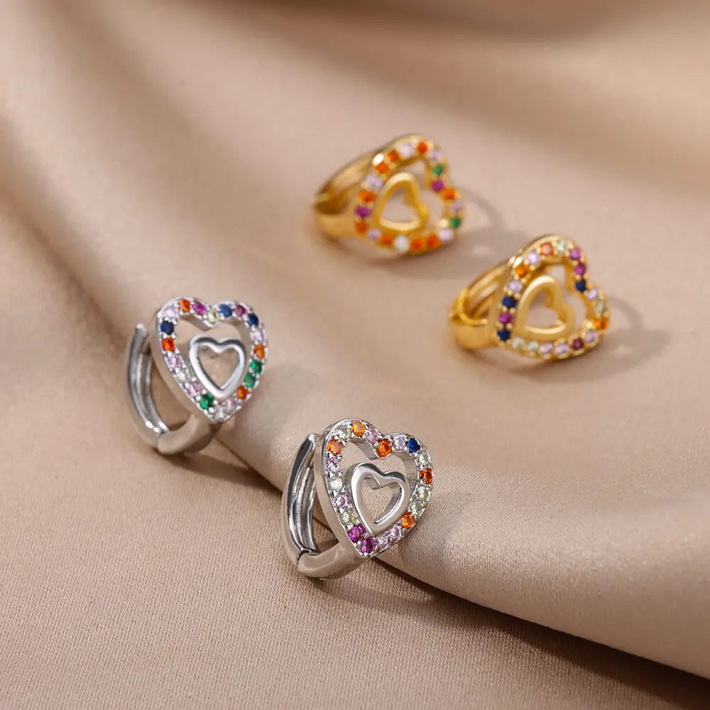 Valente Heart Studs