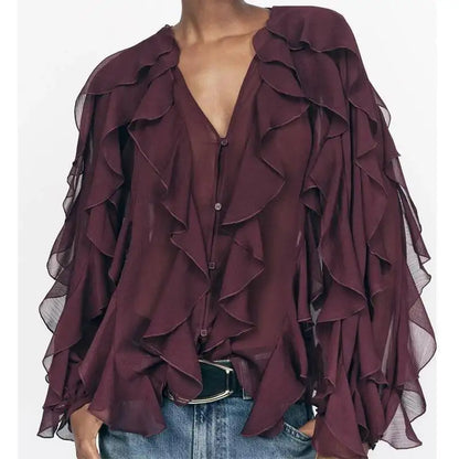 Bury Ruffle Blouse