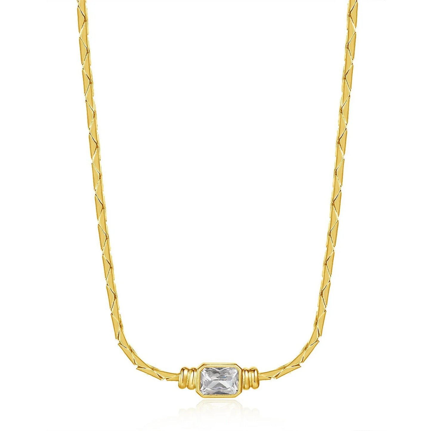 Raya Crystal Pendant Necklace