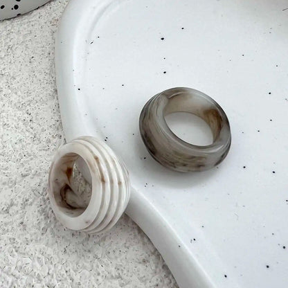 Viera Geometric Resin Ring