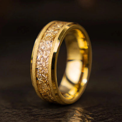 Gold Foil Tungsten Carbide Ring