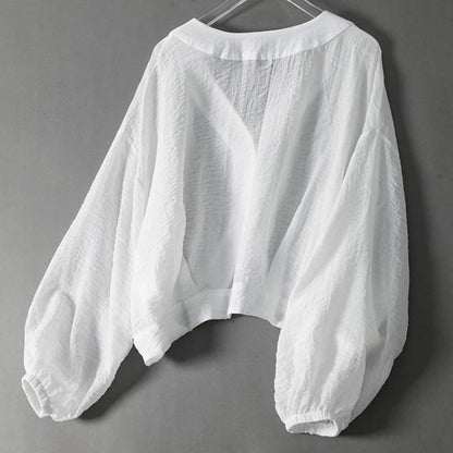 Livia Sheer Batwing Blouse