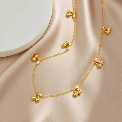 Nora Cherry Gold Necklace