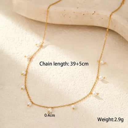 Celeste Pearl Fringe Necklace