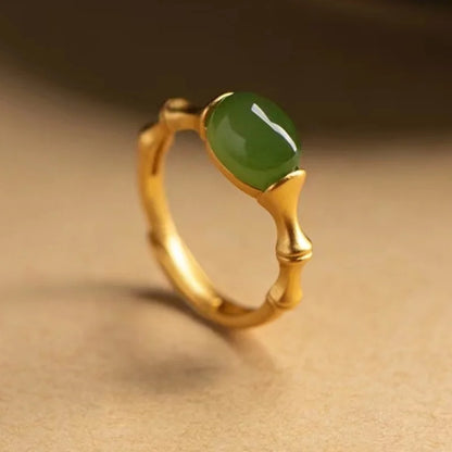 Bamboo Charm Ring