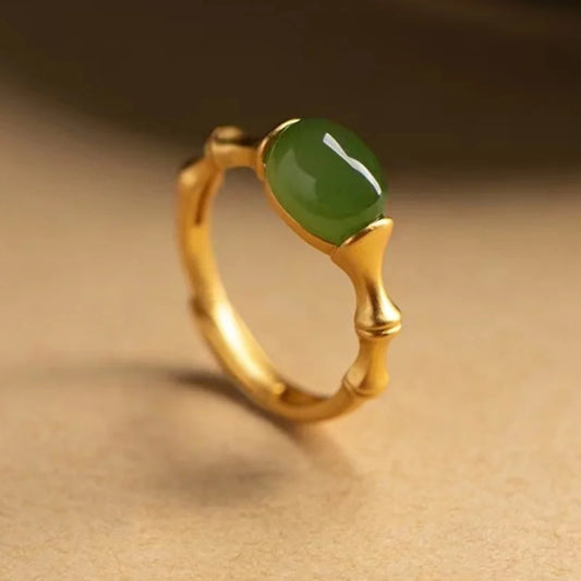 Bamboo Charm Ring